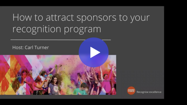 Watch: How to attract sponsors to your recognition program