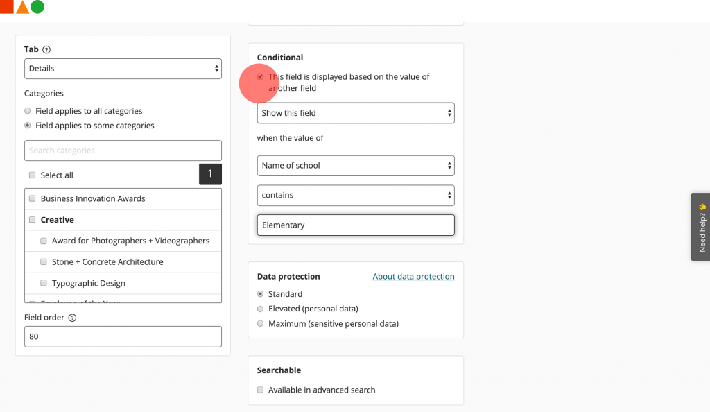 Award Force entry flexibility 