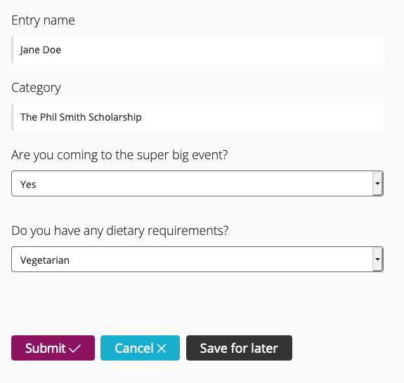 Award Force review flow example