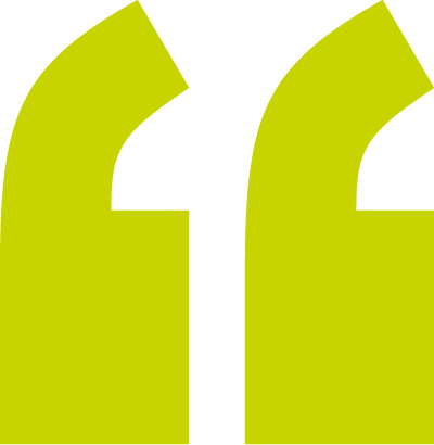 Green quotation marks