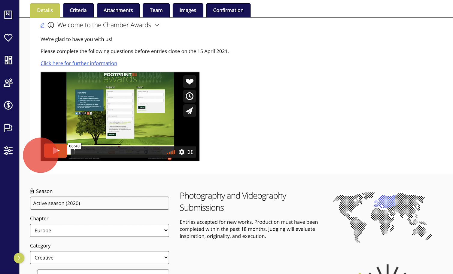 Contextual information video