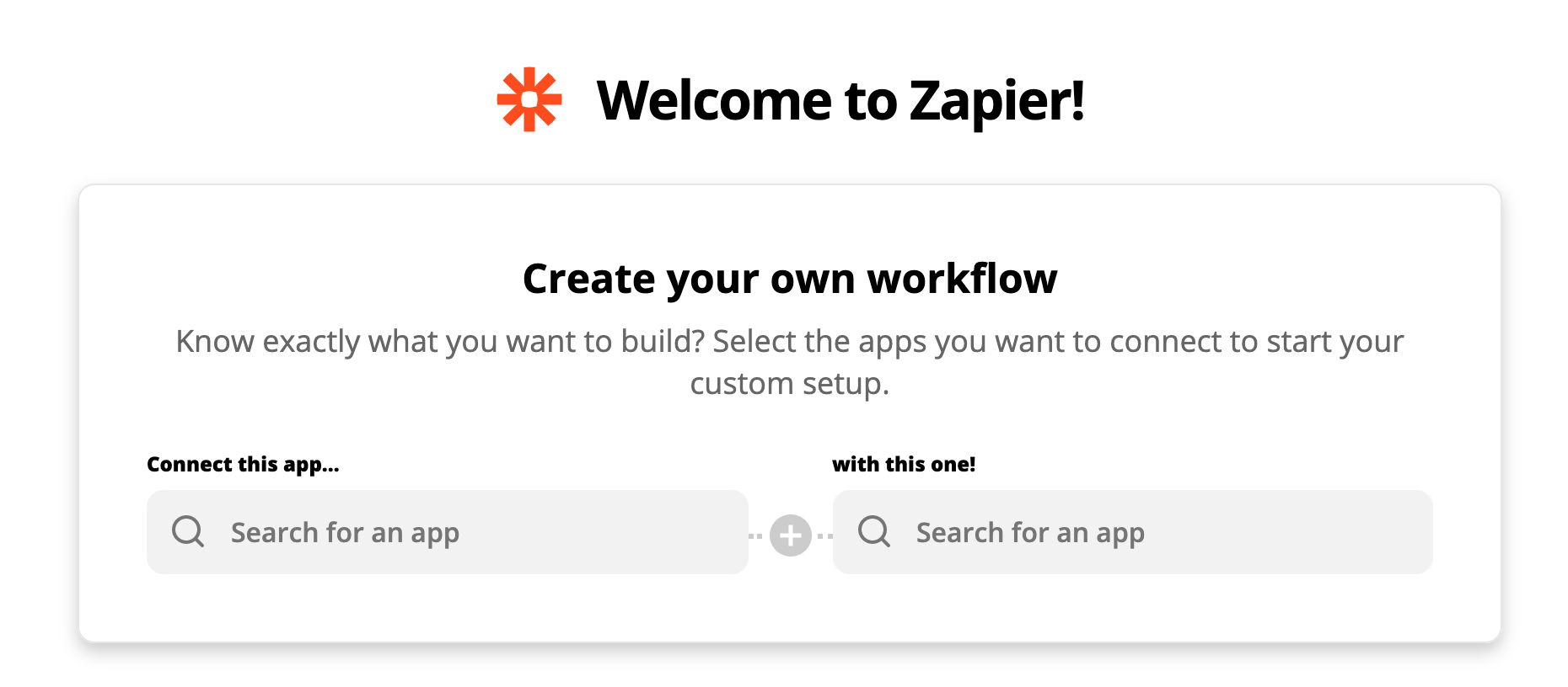 Create Zapier workflow