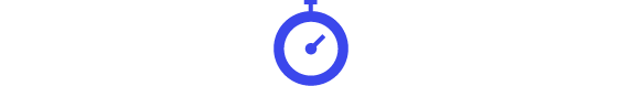 Icon of blue stop watch