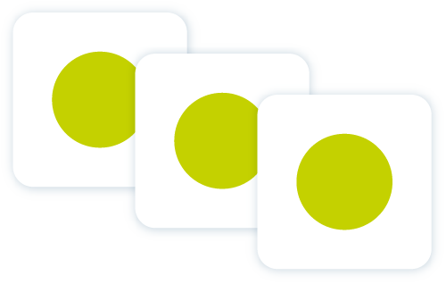 Icon of three green circles