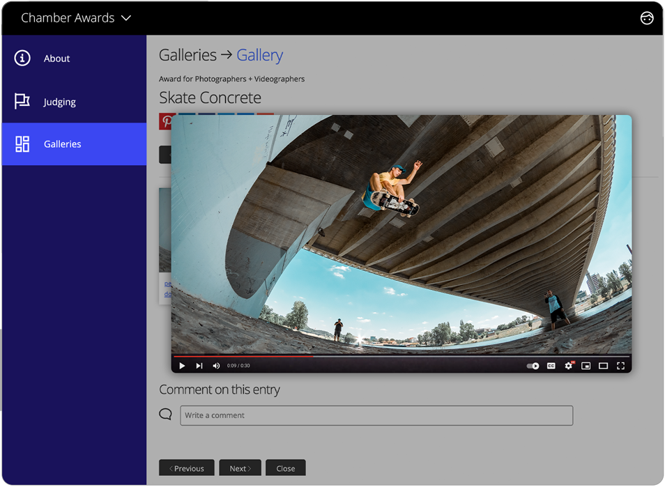 Awawards management software HD Media