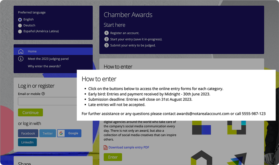 Homepage category promotion content block