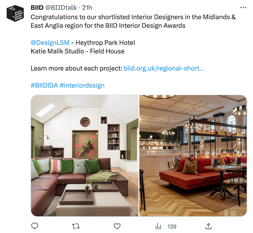 BIID Awards social post