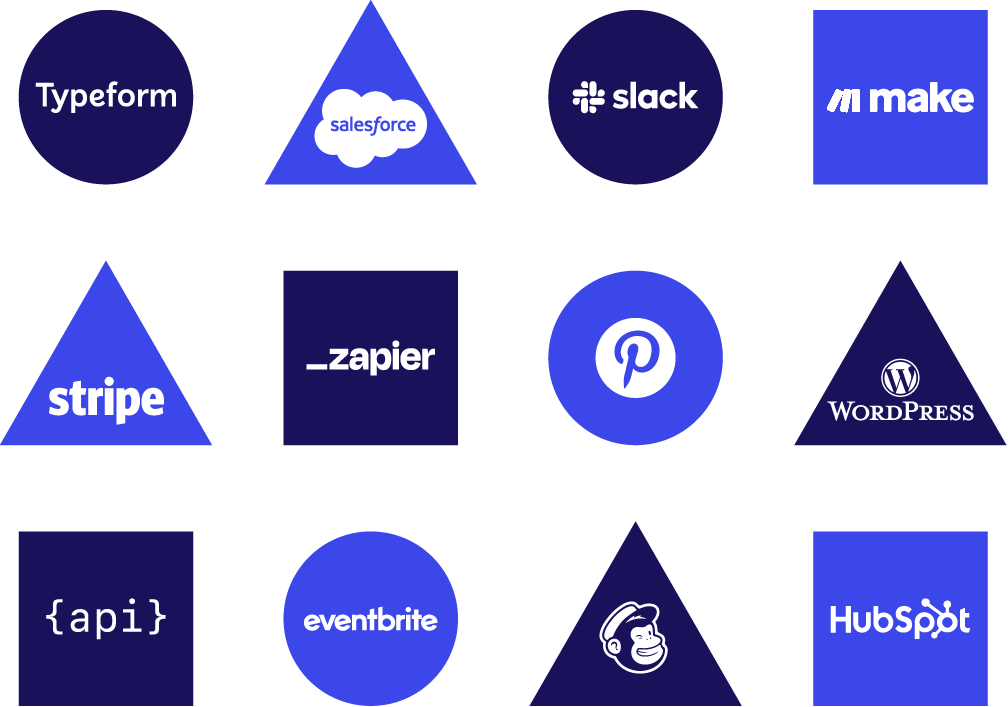 Graphic of Award Force integration tools' logos