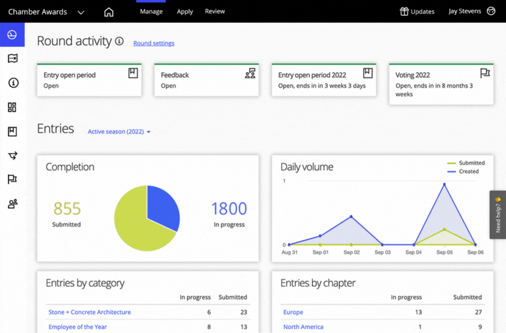 Award Force Updates Centre